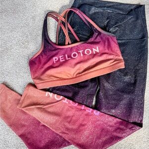 Peloton Ombre Sparkle Sports Bra and Leggings